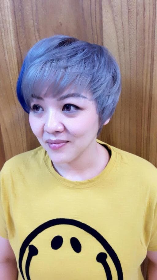 灰色系、女生染髮、獨角獸髮色