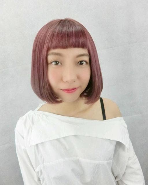 女生短髮、女生染髮、女生眉上瀏海
