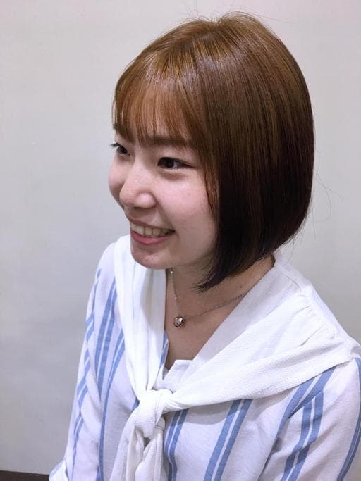 女生短髮、楓糖斑比色、女生染髮