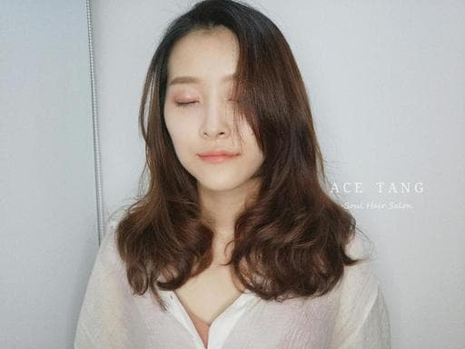 女生中長髮、浪漫大卷、棕色系