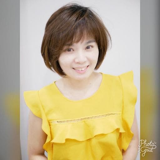 女生短髮、蓬鬆感、日系