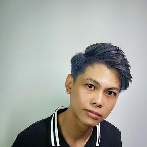 灰色系、男生染髮、男士漸層推