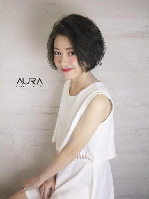 女生短髮、鮑伯頭、空氣感卷髮