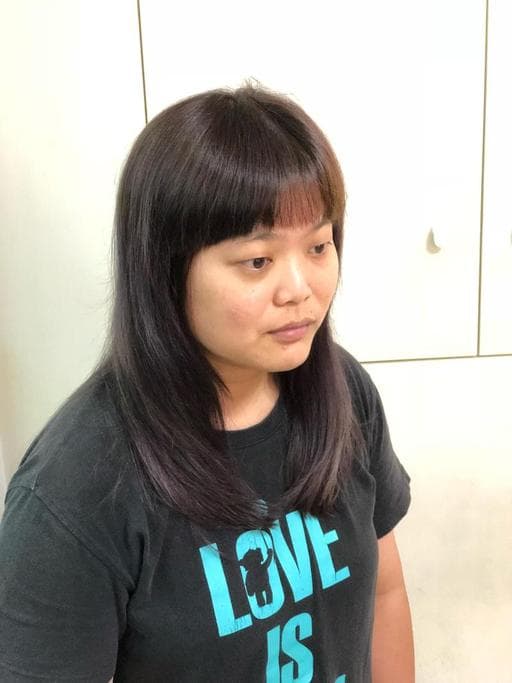 冷色調、女生長髮、紫外光髮色