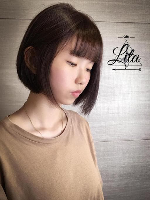 女生短髮、鮑伯頭、棕色系