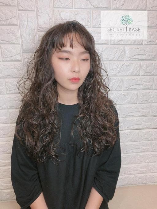 當奇燙髮項目、女生長髮、女生眉上瀏海