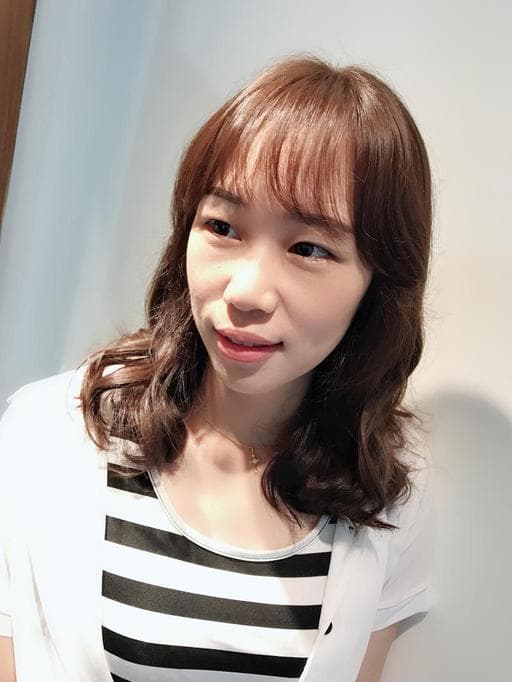 女生中長髮、棕色系、短髮女神系