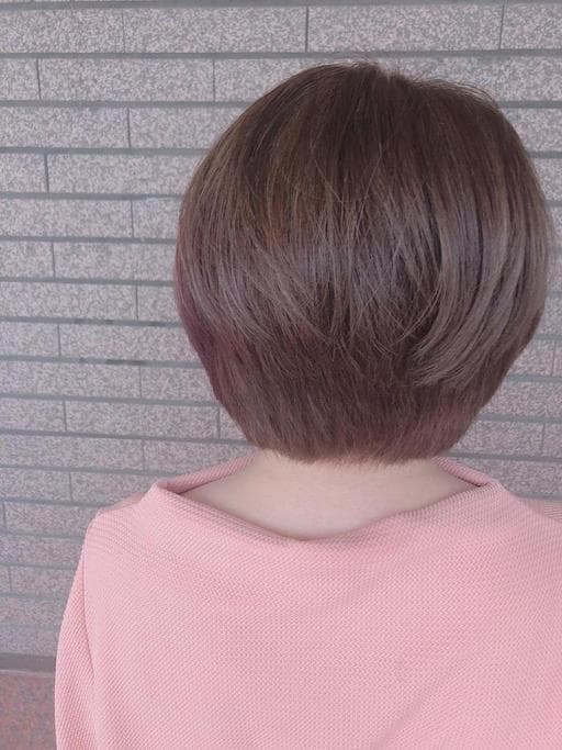 女生短髮、迷霧晶礦染、桃園剪髮