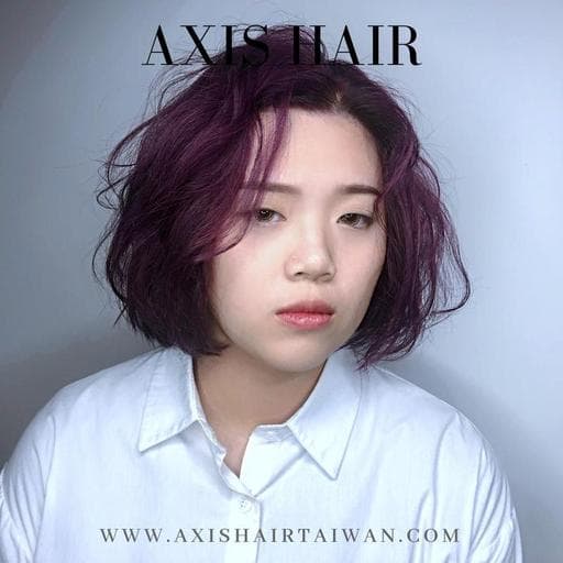 女生短髮、特殊色、設計染