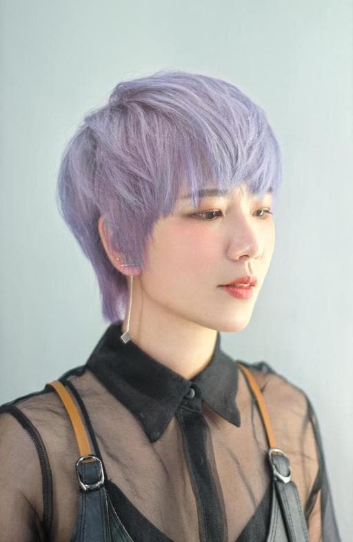 女生短髮、男孩風女生短髮、灰色系