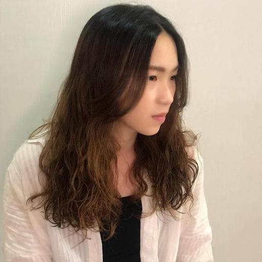 女生長髮、波浪捲髮、桃園剪髮