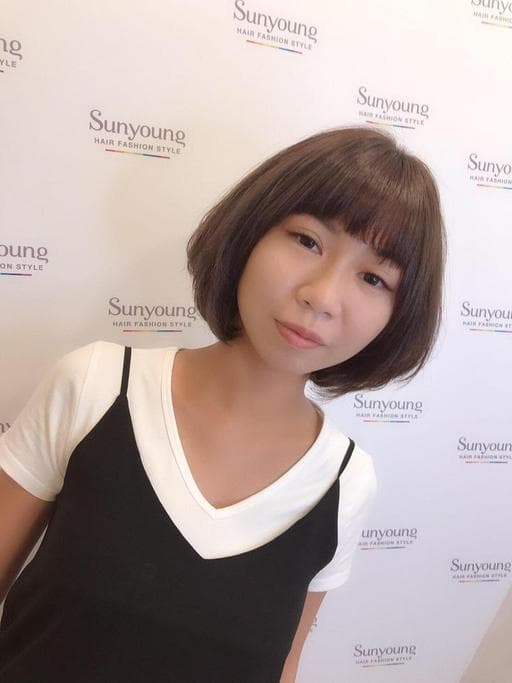 女生短髮、棕色系、女生染髮