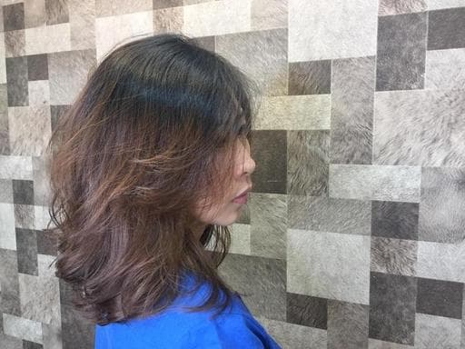 女生中長髮、浪漫大卷、女生染髮
