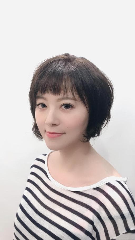 女生短髮、內彎、氣質