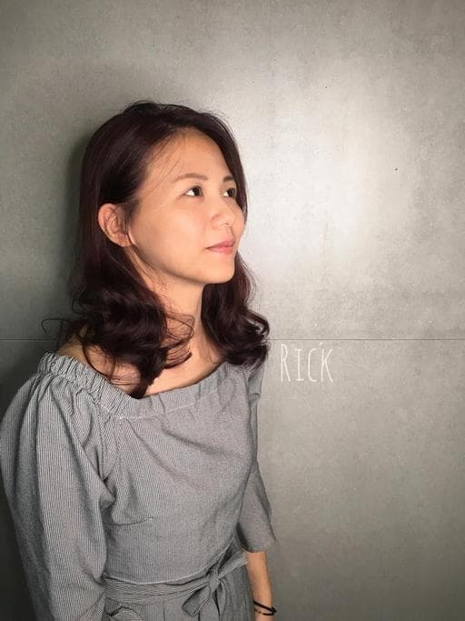 女生染髮、女生中長髮、染髮