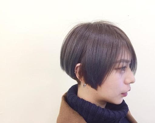 女生短髮、特殊色、外国人風