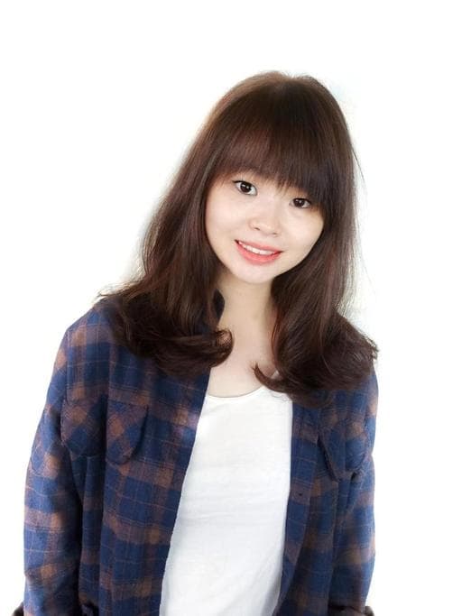 女生中長髮、棕色系、女生染髮