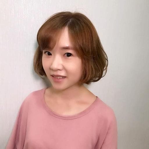 鮑伯頭、棕色系、清新中短髮-(耳下肩上)