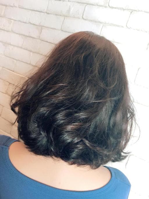 女生短髮、鮑伯頭、女生短卷髮-(耳下肩上)