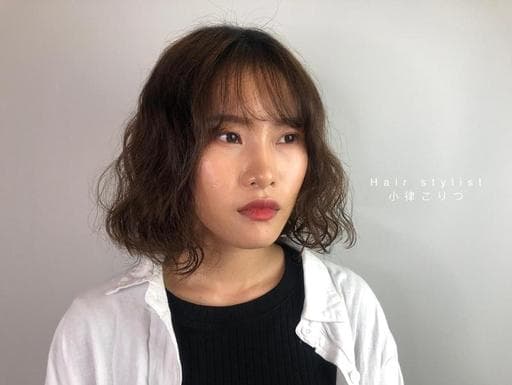 女生短髮、質感溫塑、燙髮