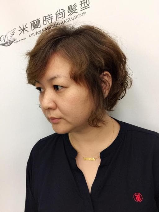女生短髮、女生染燙、結構式護髮