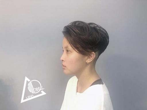 男孩風女生短髮、女生短髮、灰色系