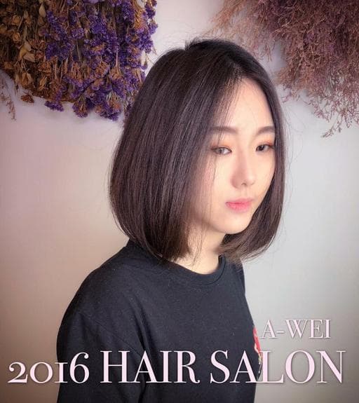 女生短髮、女生長髮、灰色系