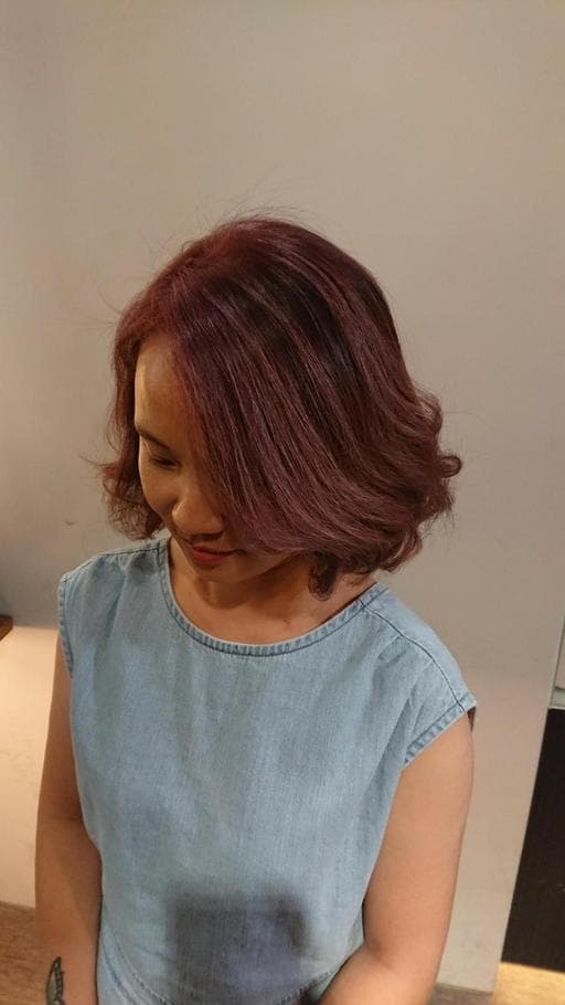 女生短髮、浪漫大卷、染髮