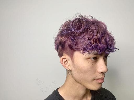 男士設計、男生卷髮、霧面質感