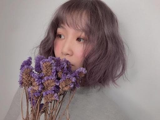 灰色系、女生染髮、玫瑰砂晶色系