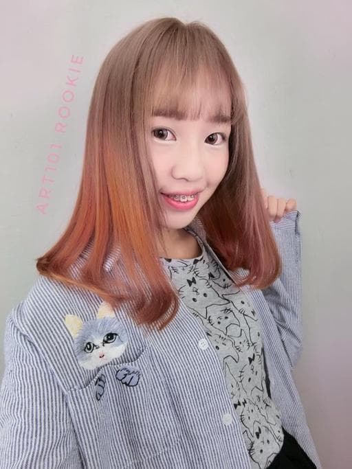 奶茶色調、女生染髮、甜美系
