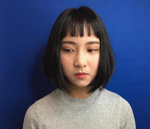 女生染髮、女生短髮、清新中短髮-(耳下肩上)