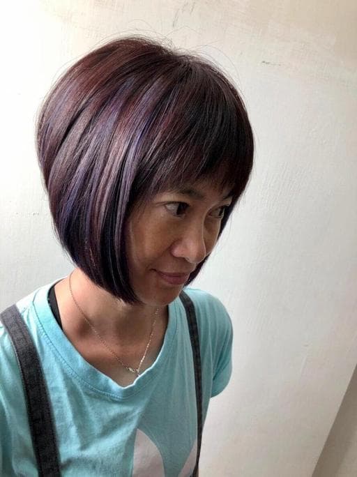 鮑伯頭、設計染、女生短髮