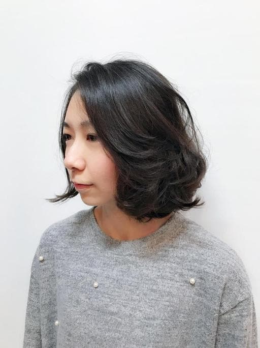 女生短髮、質感溫塑、空氣感卷髮