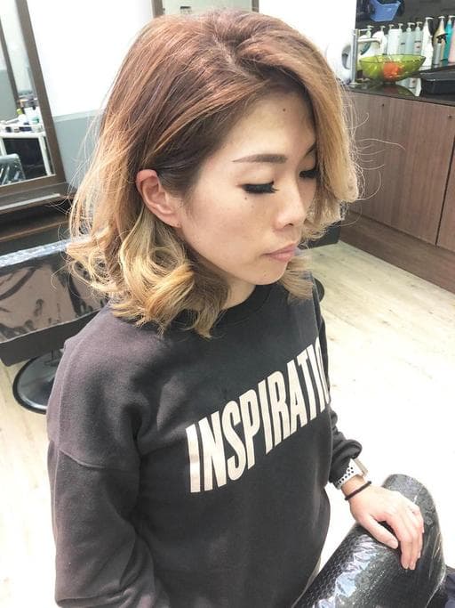 女生中長髮、女生染髮、女生燙髮