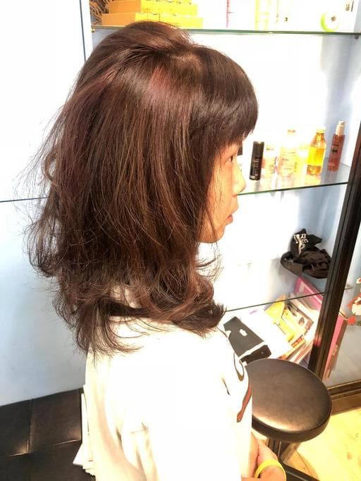 灰色系、女生長髮、嘉義剪髮
