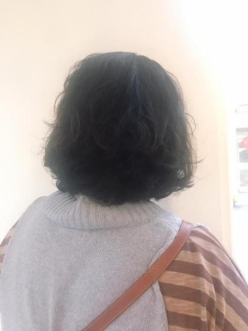 浪漫大卷、女神系捲髮、女生短卷髮-(耳下肩上)