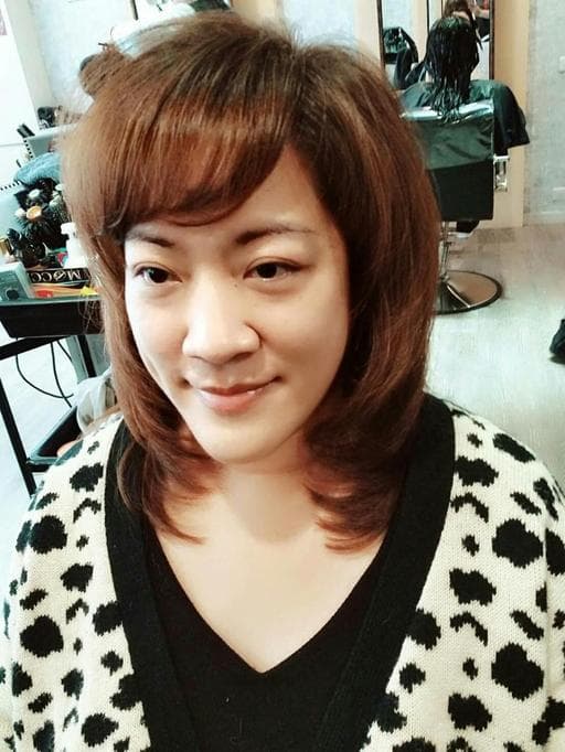 內湖區剪髮、女生中長髮、蓬鬆感