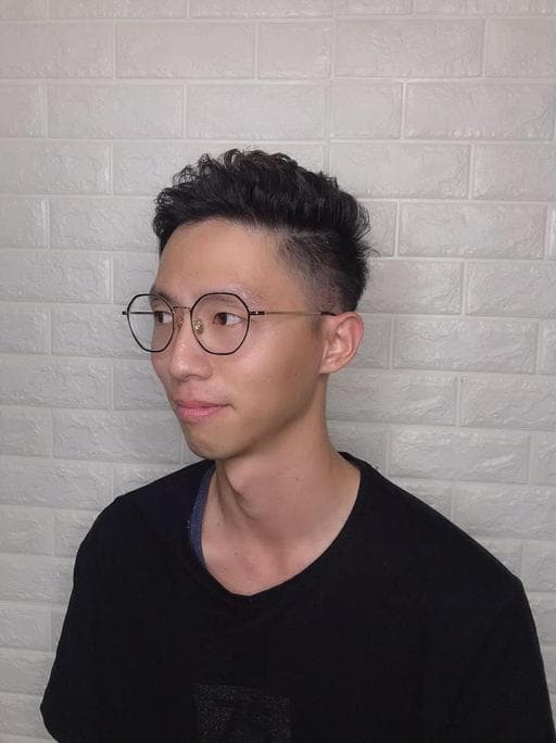 男士油頭、男士燙髮、台南剪髮
