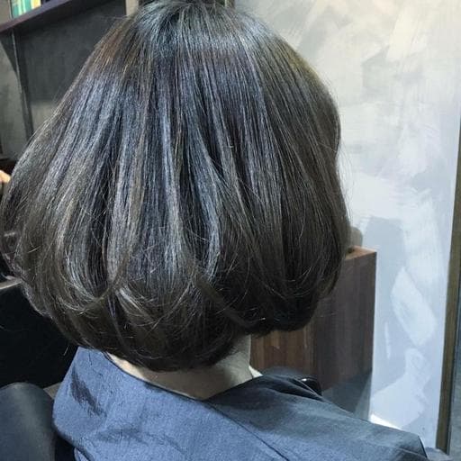 女生短髮、蓬鬆感、清新中短髮-(耳下肩上)
