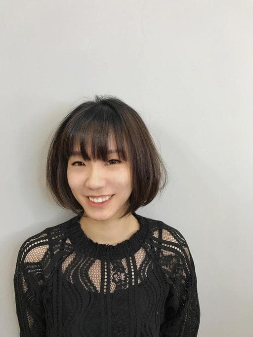 短髮女神系、女生短髮、清新中短髮-(耳下肩上)