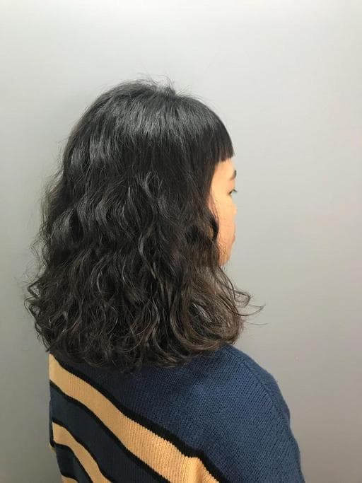 嬉皮卷、台中剪髮、女生中長髮