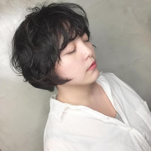 燙卷、女生短髮、女生短卷髮-(耳下肩上)
