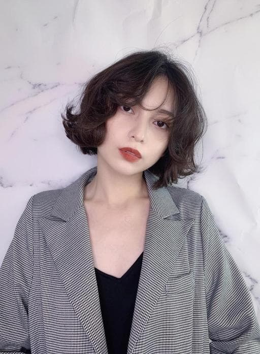 女生短髮、女生染髮、不用漂髮