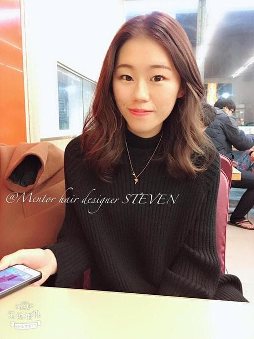 女生中長髮、浪漫大卷、棕色系