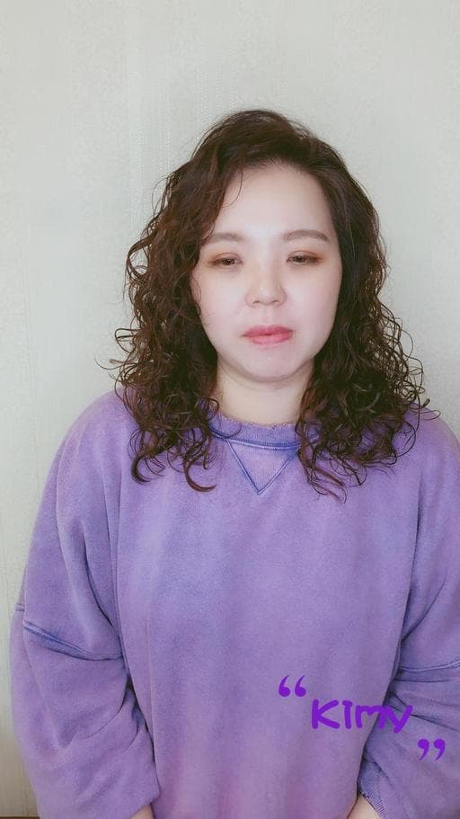 女生中長髮、泰迪熊卷髮、台中剪髮