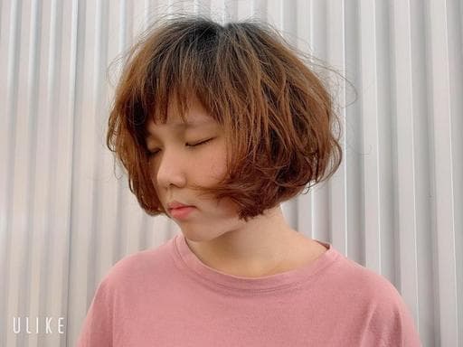 女生短卷髮-(耳下肩上)、燙卷、燙髮