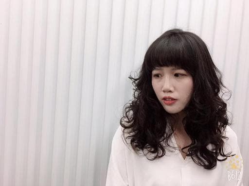 女生燙髮、女生長髮、溫塑燙