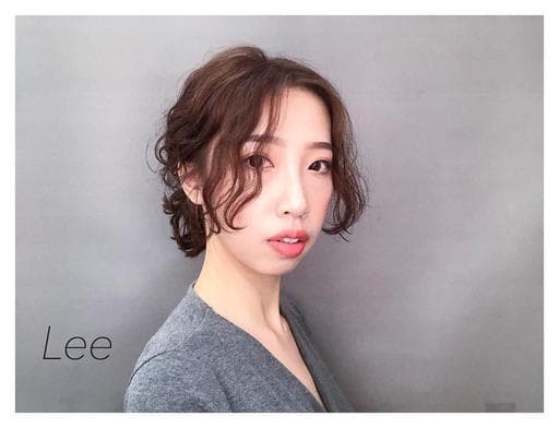 女生中長髮、女生染髮、溫塑燙