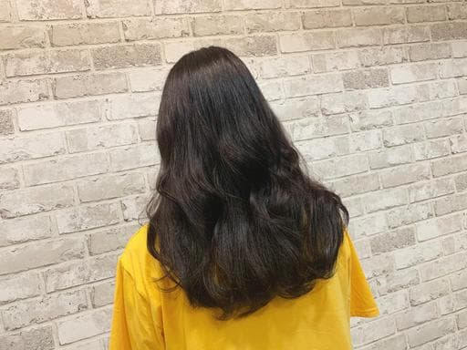 女生長髮、黑茶色、女生燙髮